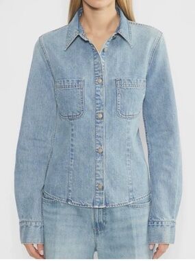 Denim Forum The '90s Sculpt Denim Shirt